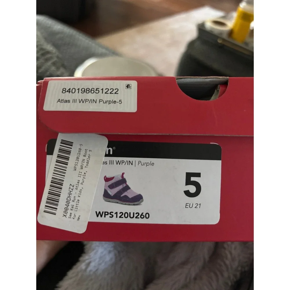 See Kai Run Atlas III  Purple Pink Waterproof Insulated Boots Toddler 5 EU 21